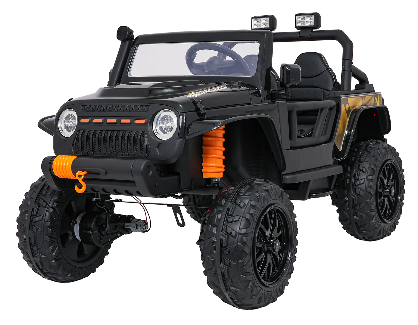 Ajoneuvo Jeep Monster musta