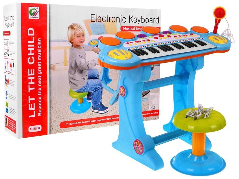 Süntesaator USB MP3 trummid 3 oktavit