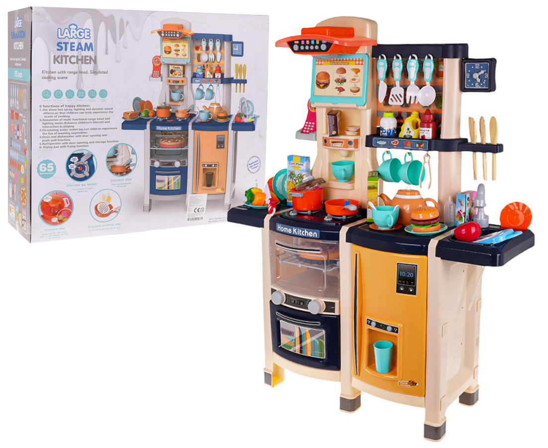 Köök Kitchenette valguse ja heli funktsiooniga 65 tk. sinine