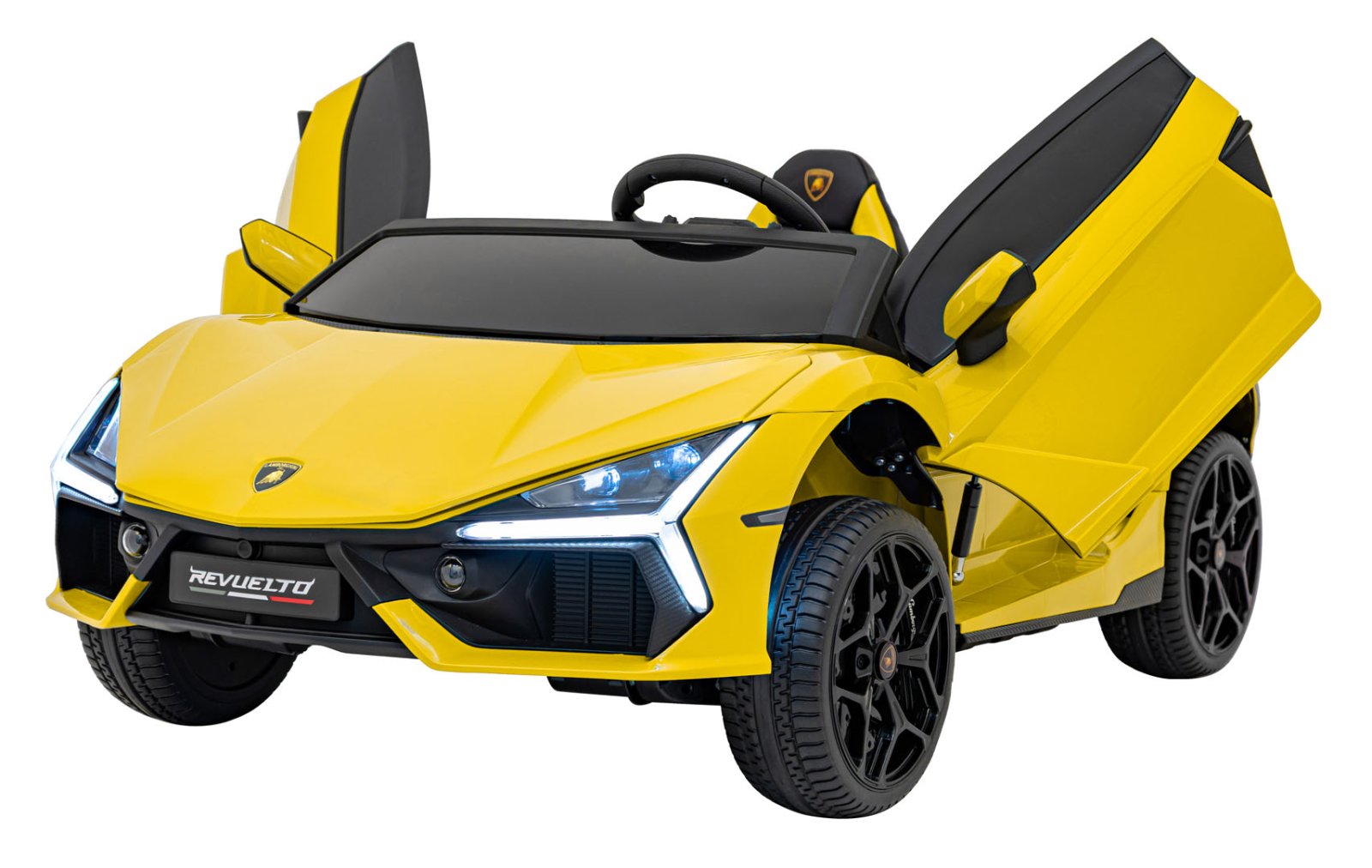 Lamborghini Revuelto XL keltainen ajoneuvo