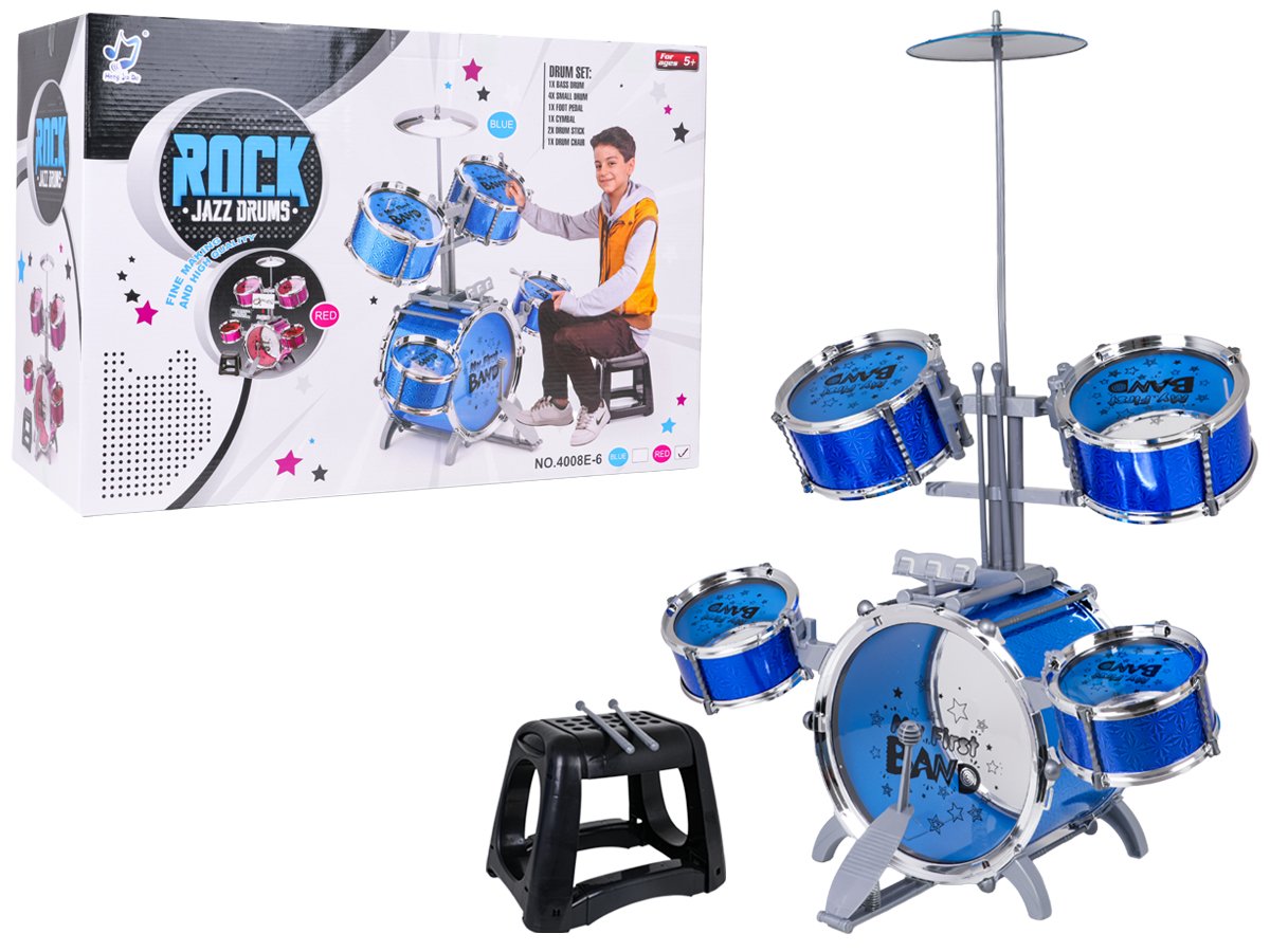 Suur ROCK BAND löökpillikomplekt Sinine