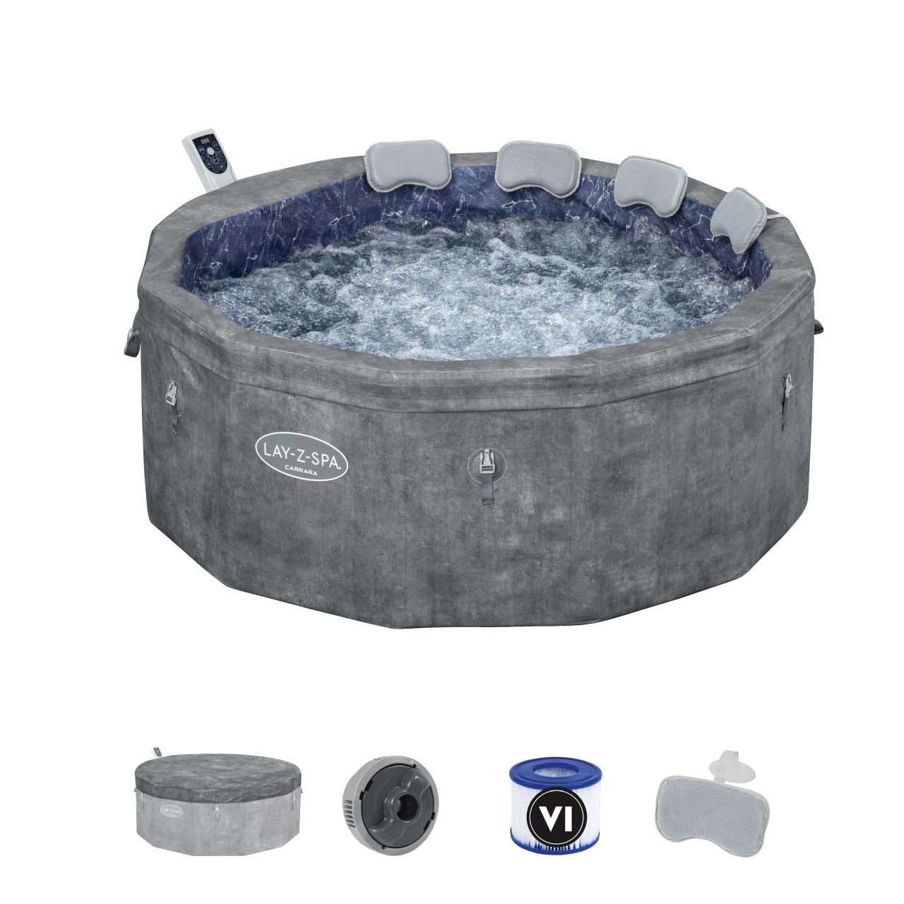Lay-Z-Spa Carrara SMART Air Jet mullivann BESTWAY