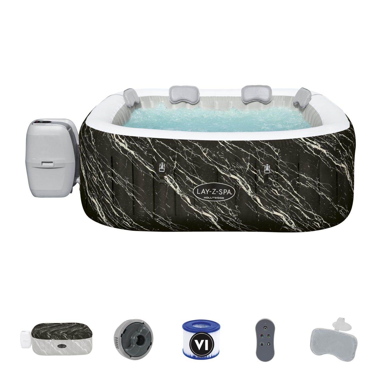 Lay-Z-Spa Hollywood LUXE Air Jet mullivann BESTWAY