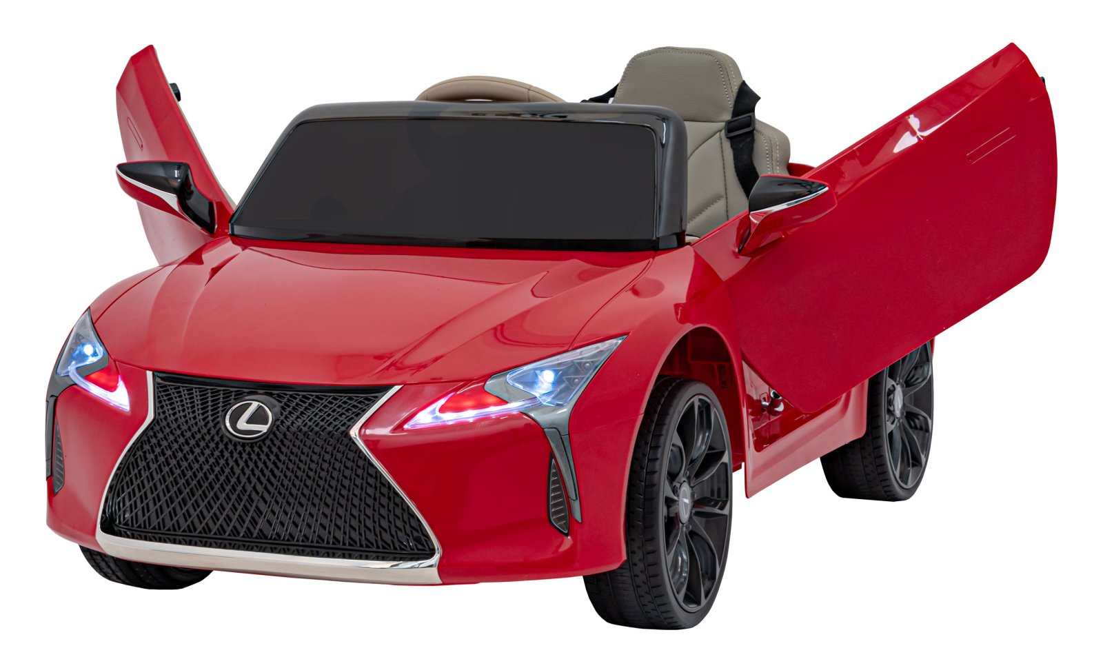 Lexus LC500 sõiduk, punane