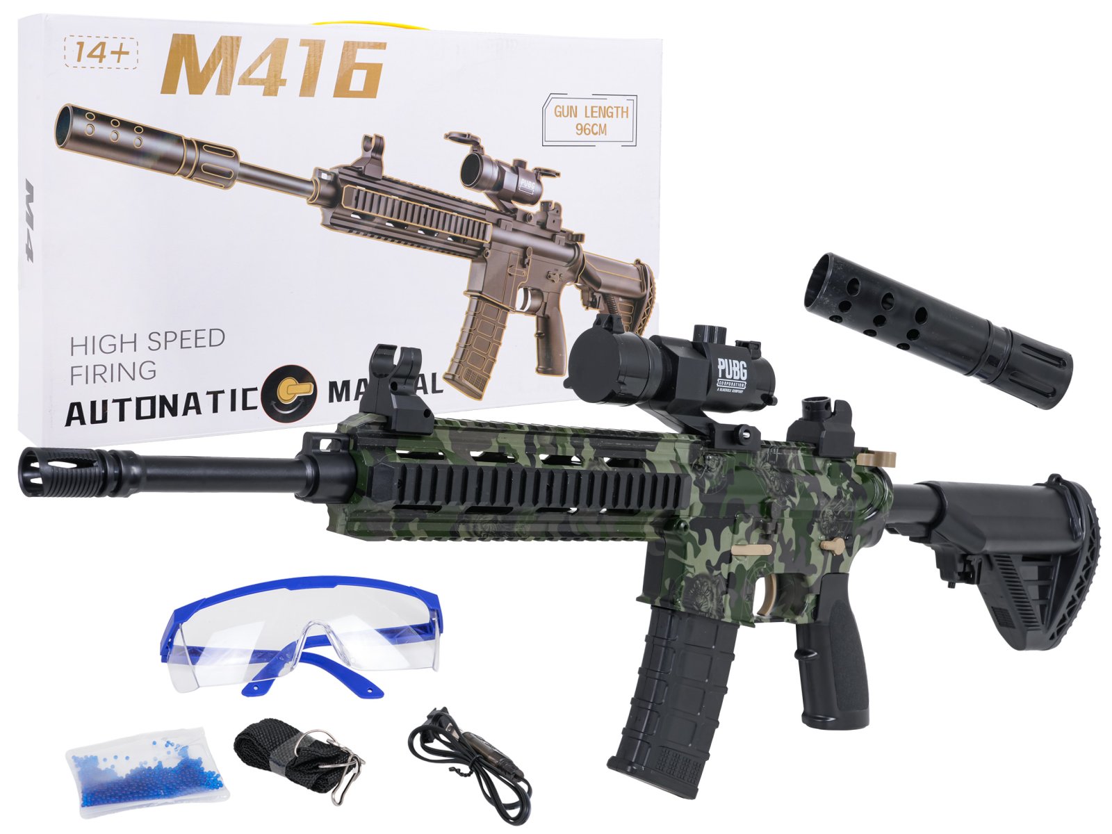 M416 veepallide vintpüss + tarvikud