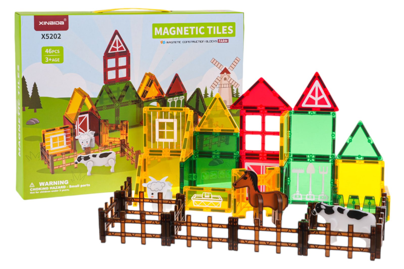 Magnetklotsid Farm 46 tk