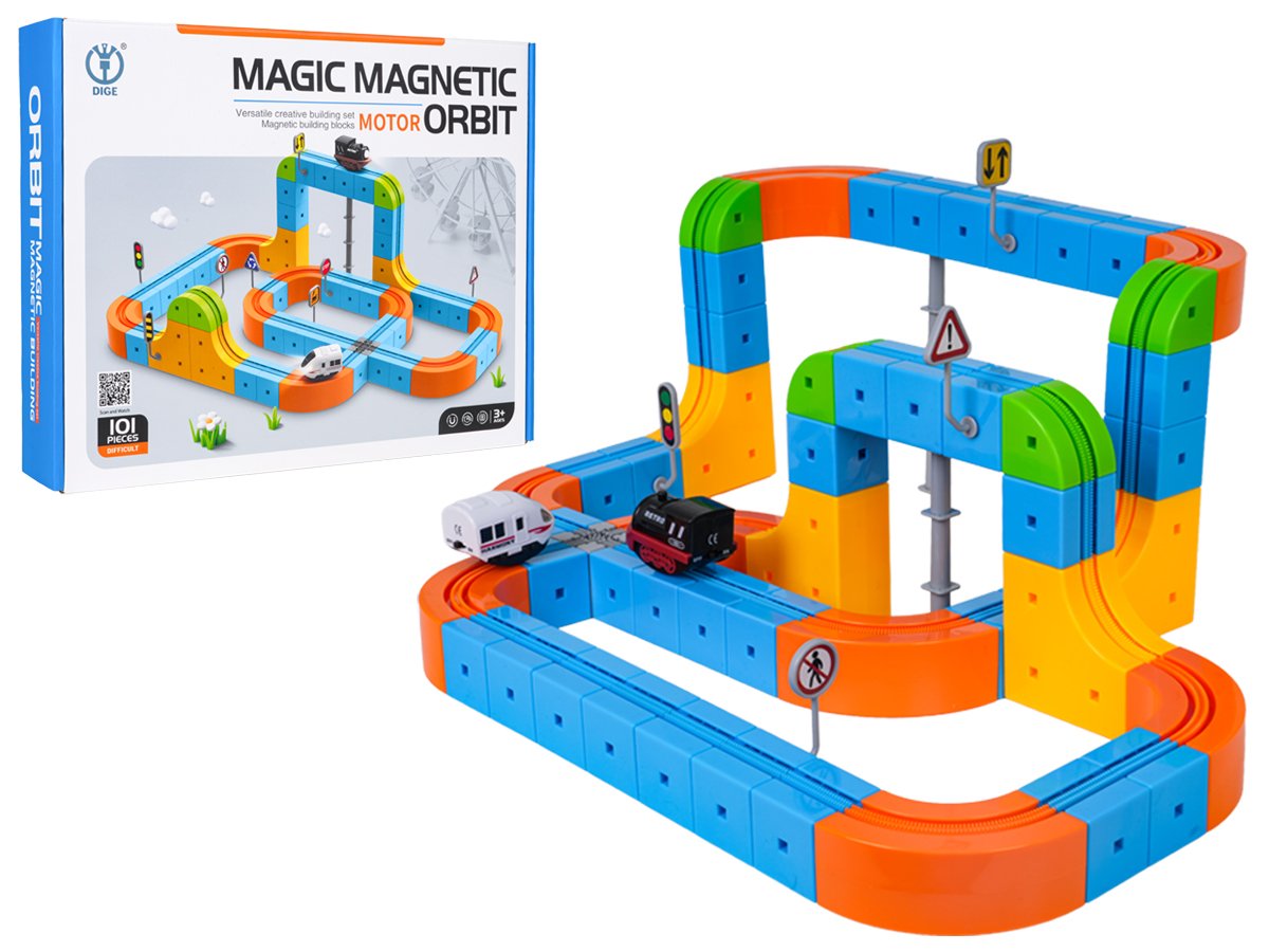 Magnetiga värviline rada 101 tk.