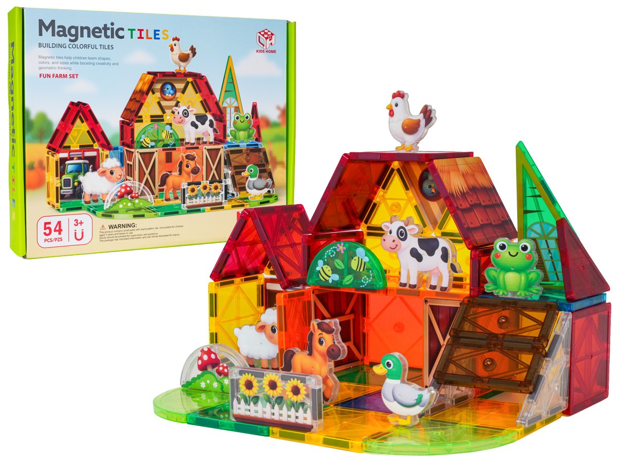 Magnetklotside komplekt Farm 54 tk.