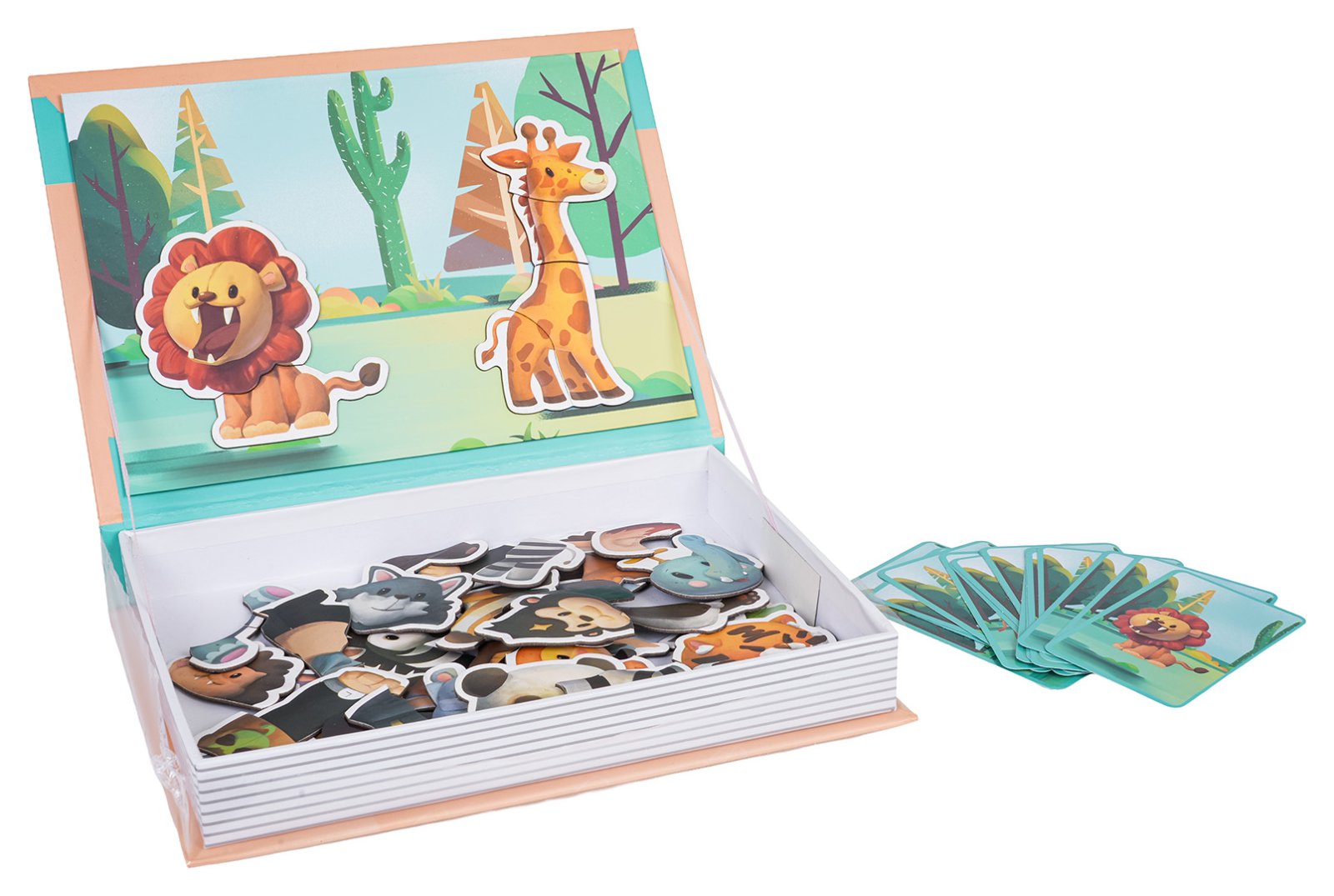 Magneettipalapeli + safarikirja