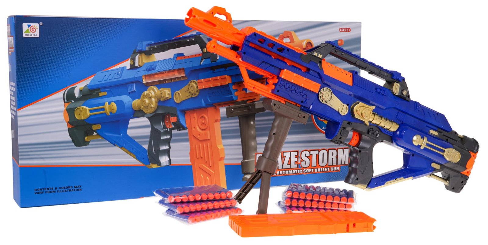 MEGA Blaze Storm kuulidega püss sinine