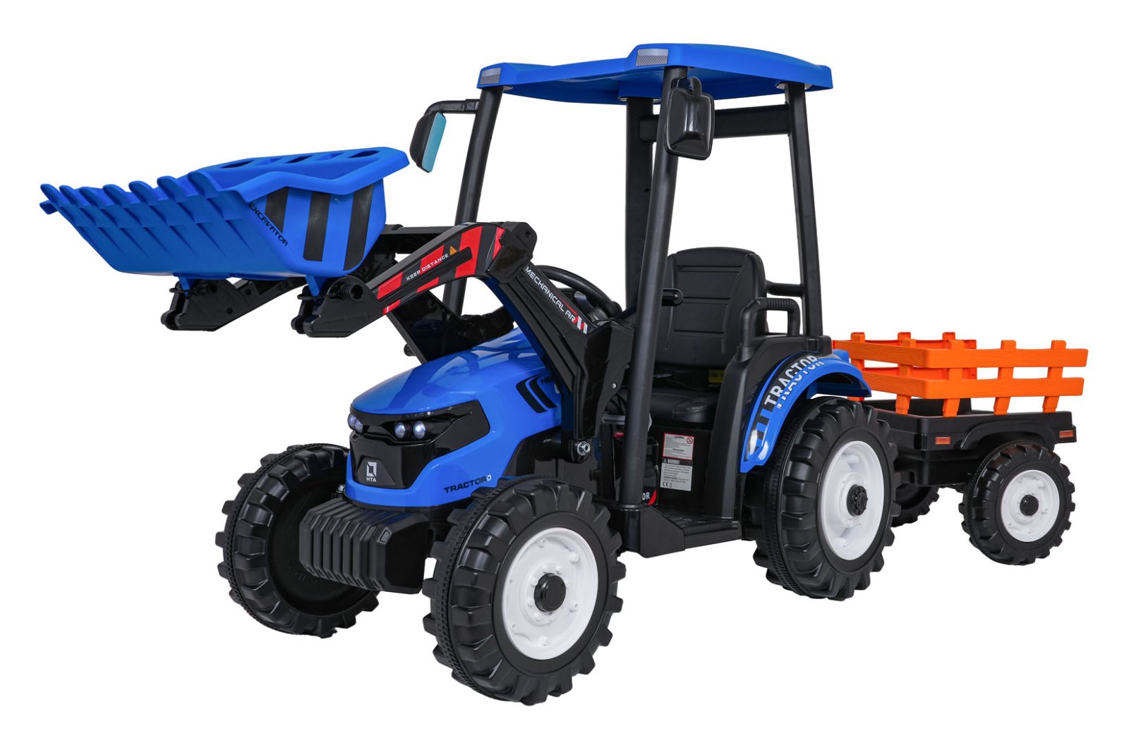 MEGA D68 traktor haagisega, sinine
