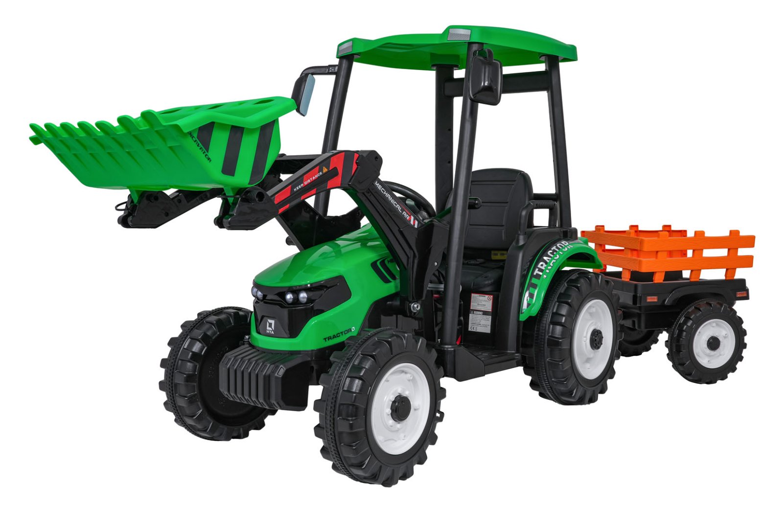 MEGA D68 traktor haagisega roheline