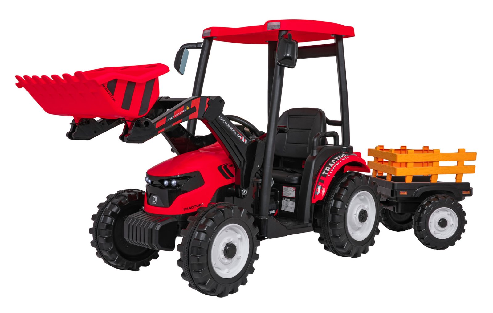 MEGA traktor D68 haagisega sõiduk punane