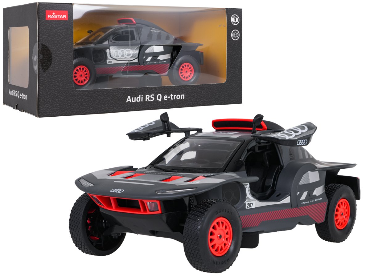 Metalliauto 1:24 AUDI RS Q e-tron harmaa RASTAR