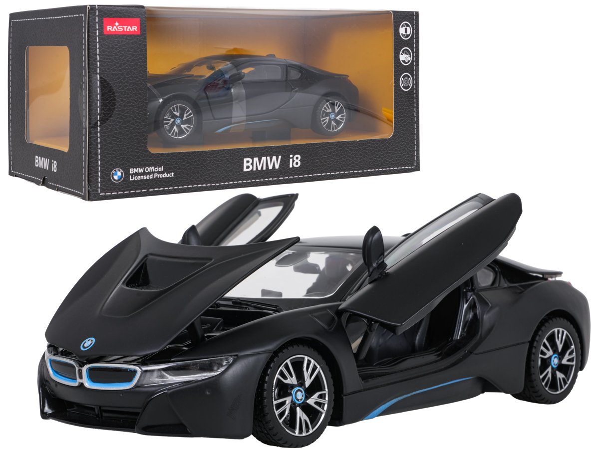 Metal Car 1:24 BMW i8 Black RASTAR