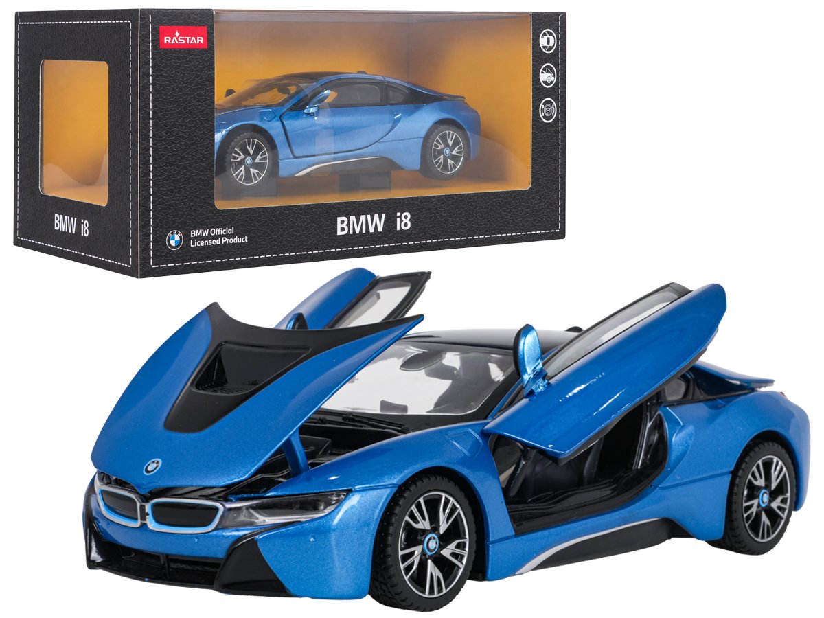 Metallauto 1:24 BMW i8 sinine RASTAR
