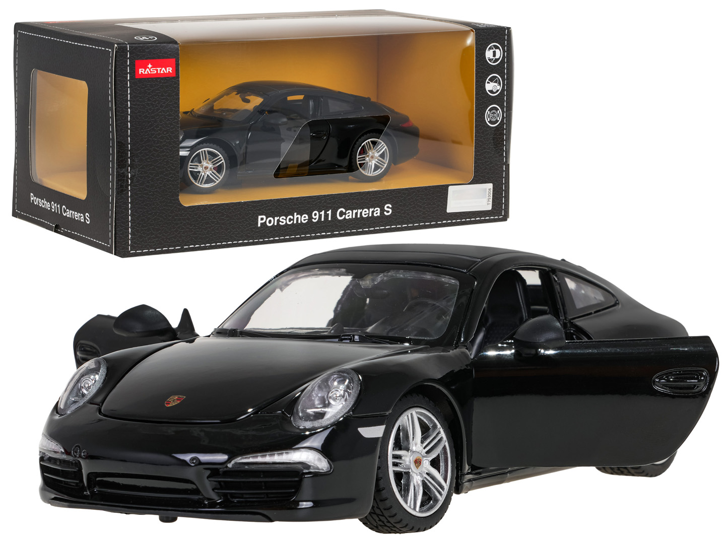 Metallauto 1:24 Porsche 911 must RASTAR