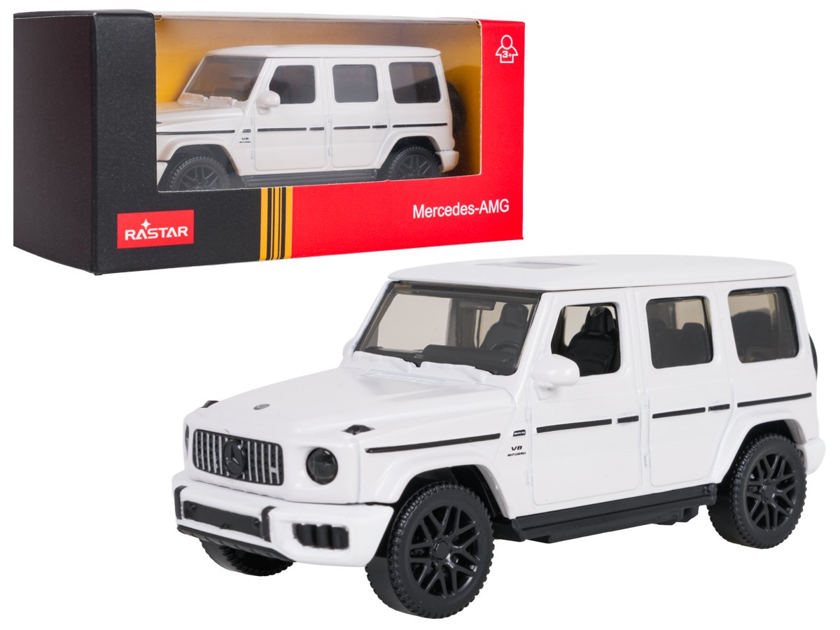 Metallauto 1:43 Mercedes AMG G63 valge RASTAR