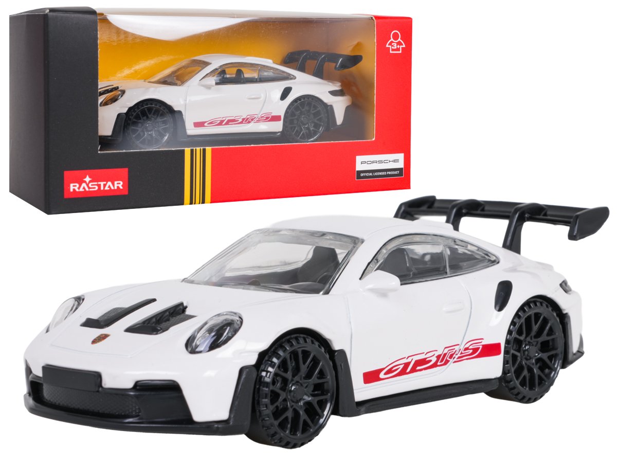 Metalliauto 1:43 Porsche 911 GT3 RS Valkoinen RASTAR