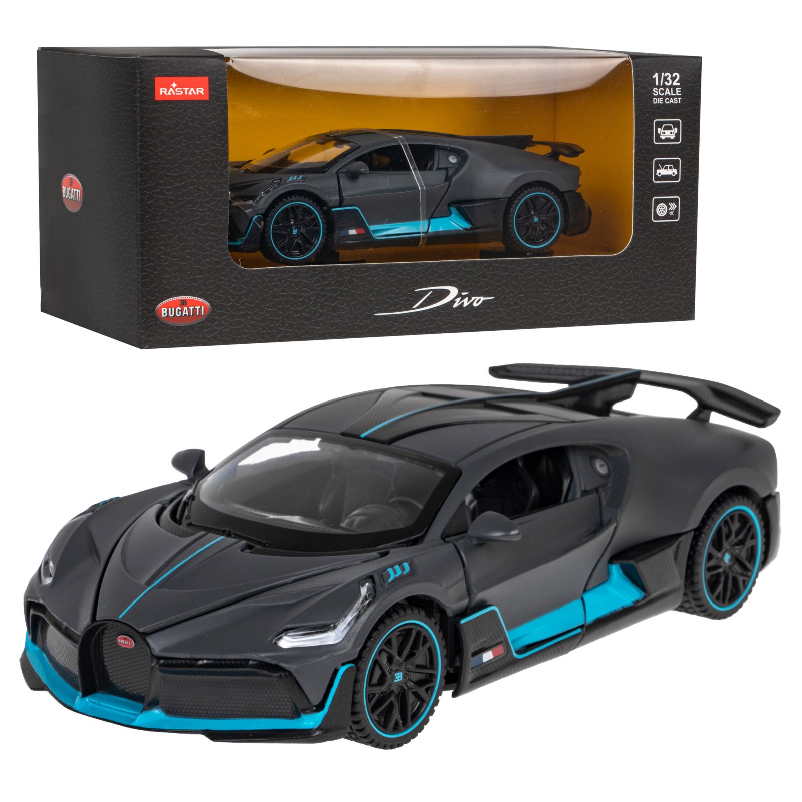 Metallauto Bugatti DIVO 1:32 RASTAR