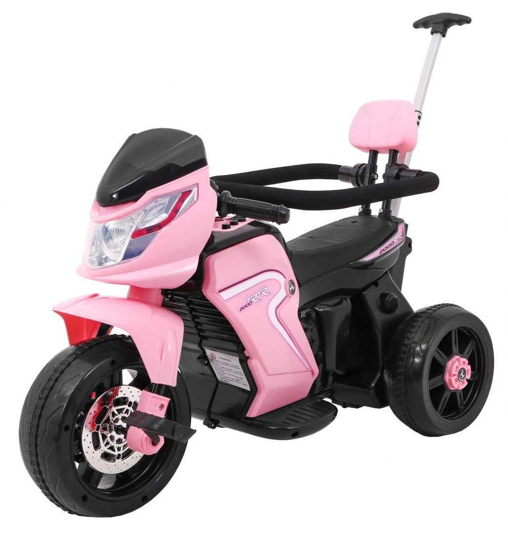 Työnnettävä moottoripyörä pinkki