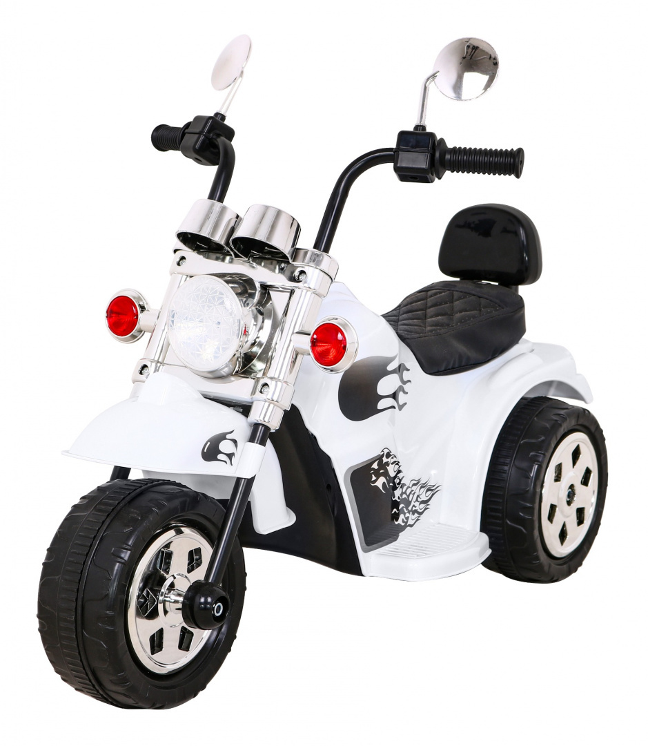 Moottoripyörä Hot Chopper valkoinen