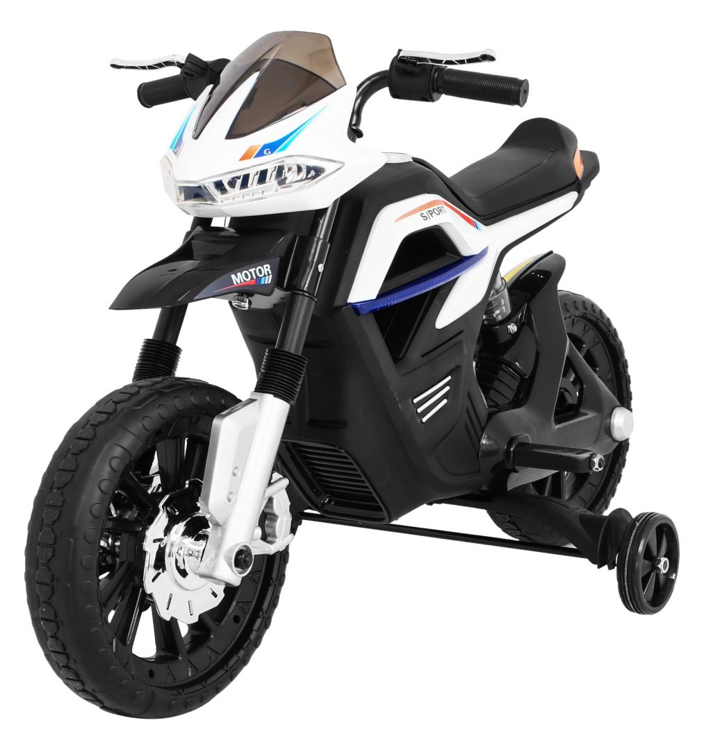 Moottoripyörä Night Rider valkoinen
