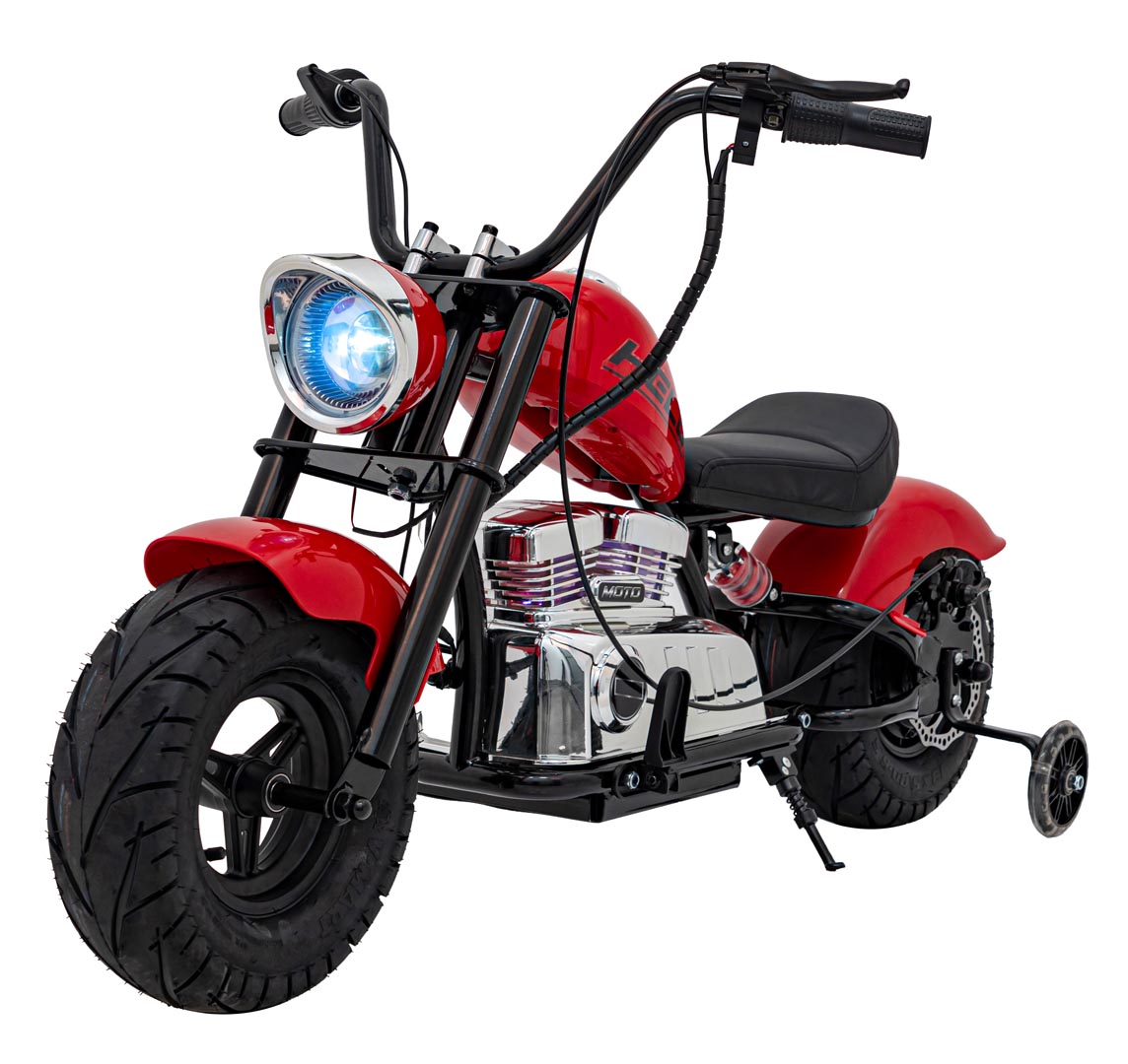 Motorcycle Chopper Warrior vehicle Red