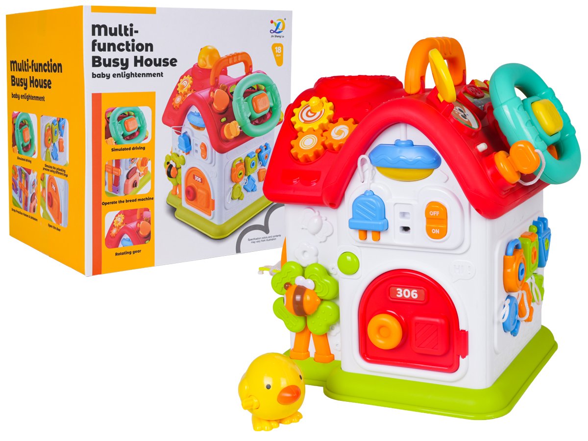 Multifunktsionaalne väikelapse maja Punane katus