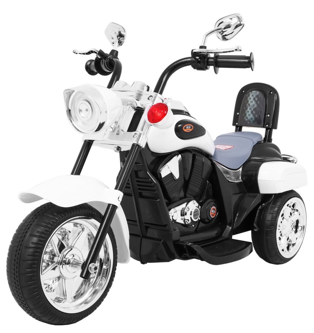NightBike Chopper valkoinen