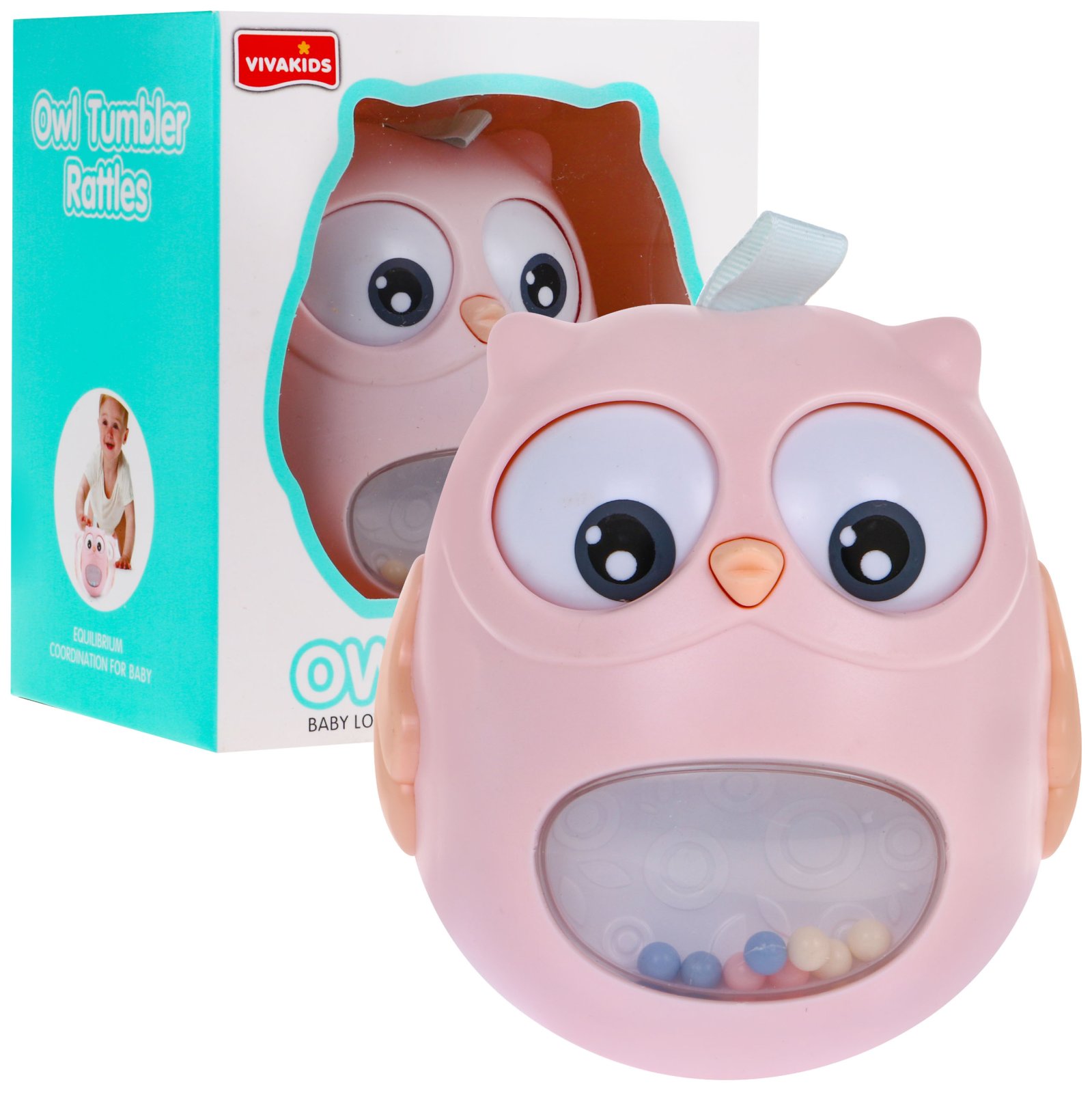 Owl Getting Up For The Little Ones Pink