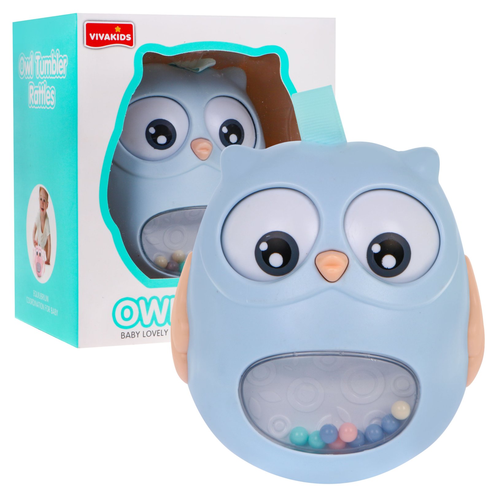 Owl Stand Up For the Little Ones Blue