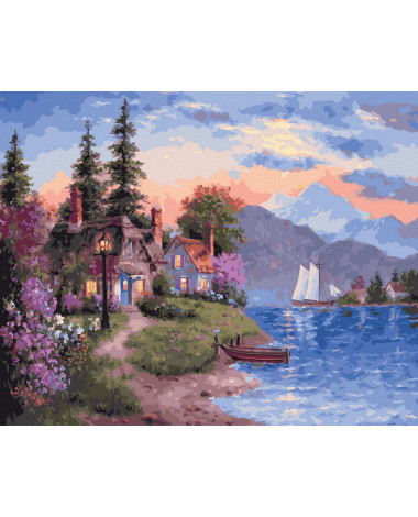 Painting by numbers 40x50 By the lake