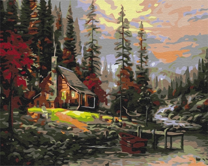 Painting by numbers 40x50 House in the Forest