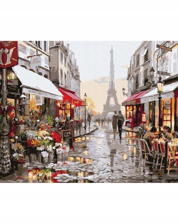 Painting by numbers 40x50 Paris After the Rain