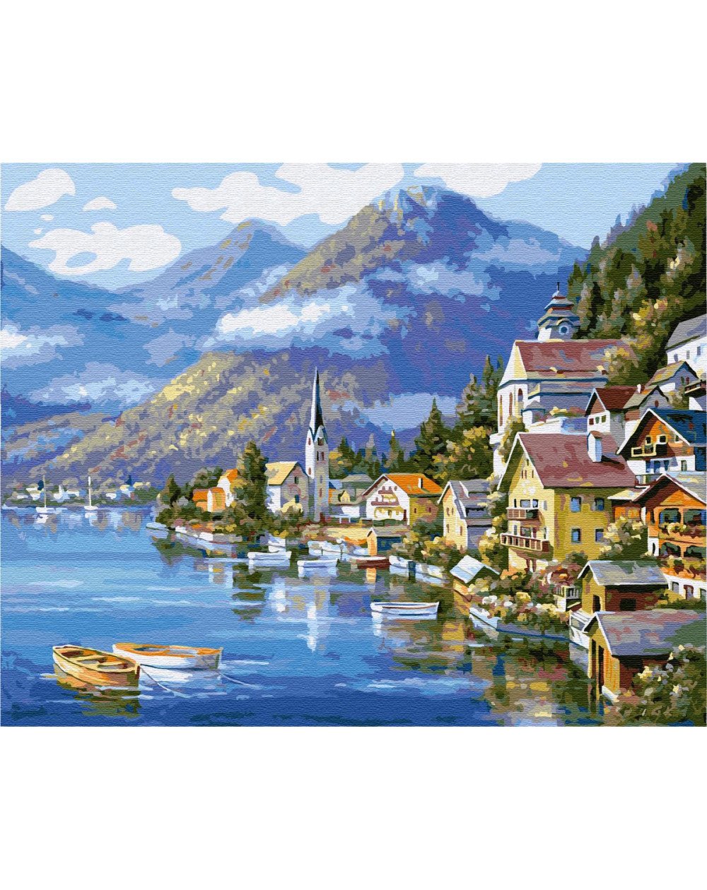 Painting by numbers 40x50 Picturesque Austria