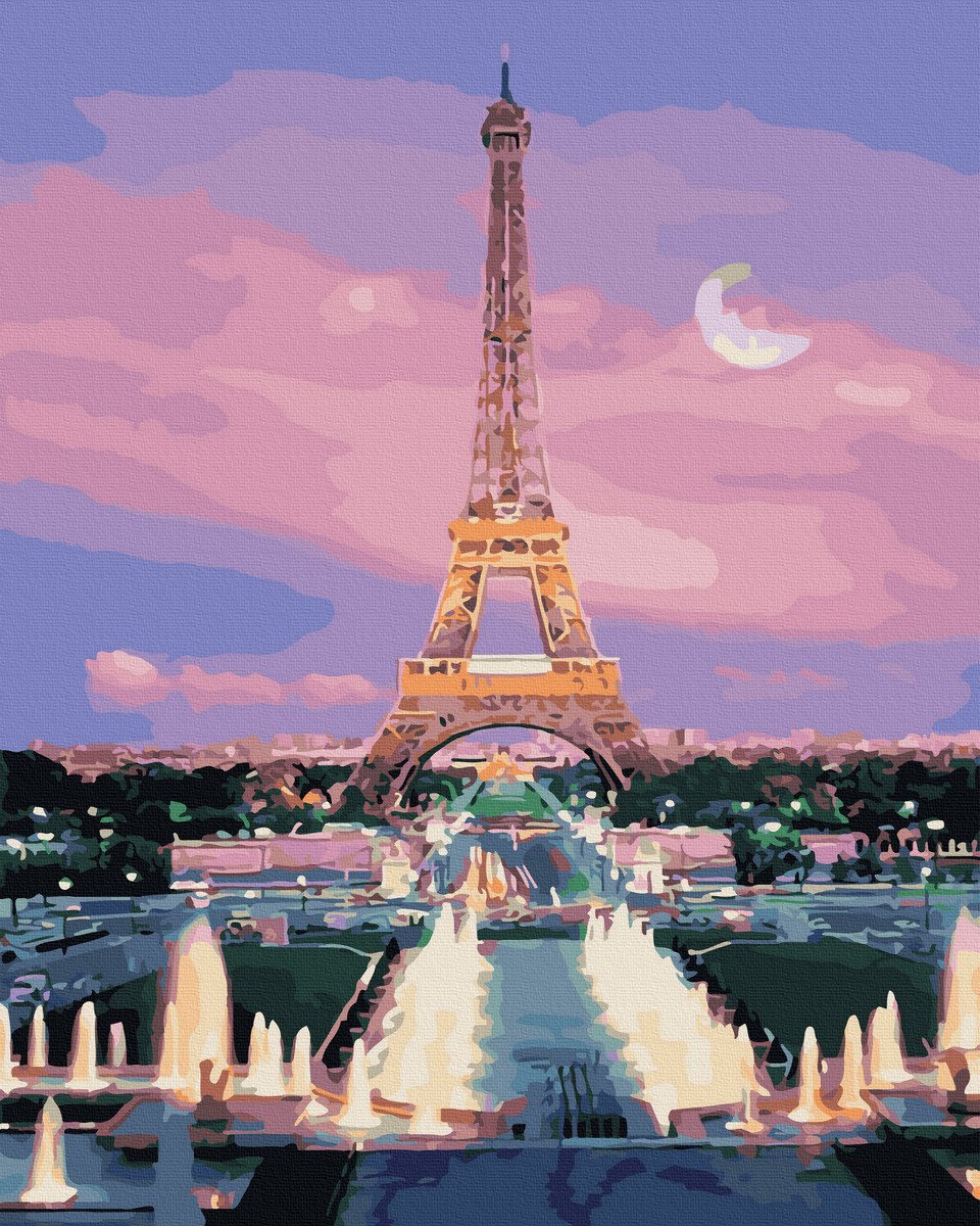 Painting by numbers 40x50 Road to the Tower