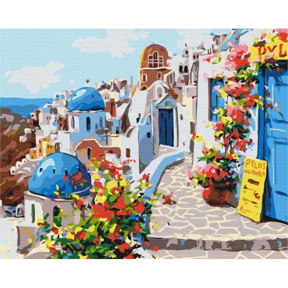 Numbrite järgi maalimine 40x50 Santorini
