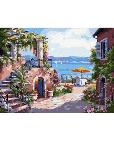Numbrite järgi maalimine 40x50 Toscana terrass