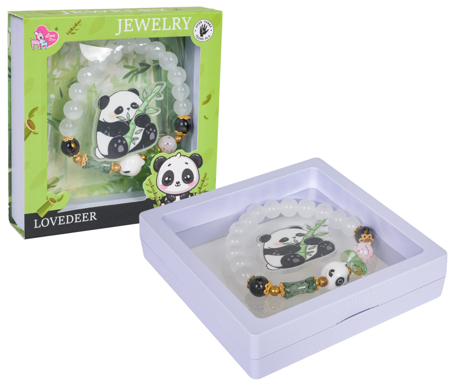 Panda ehtekomplekt, valge käevõru