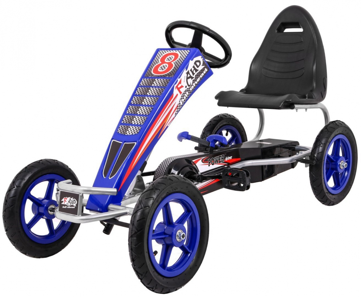 Pedaalidega gokart Full Ahead AIR sinine