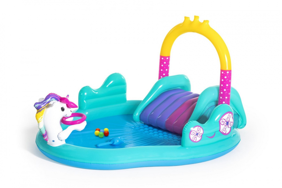 Mänguväljak Magical Unicorn World + BESTWAY liumägi