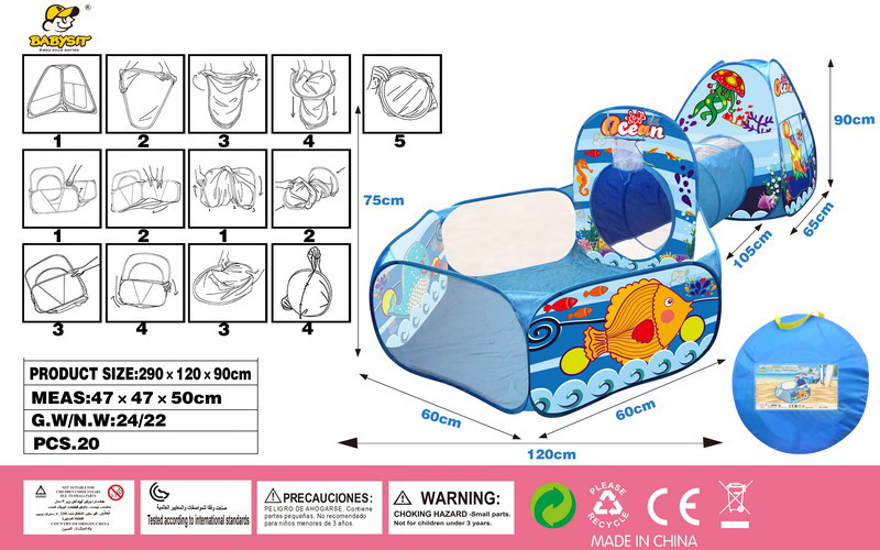 Playpen With Ocean Tunnel
