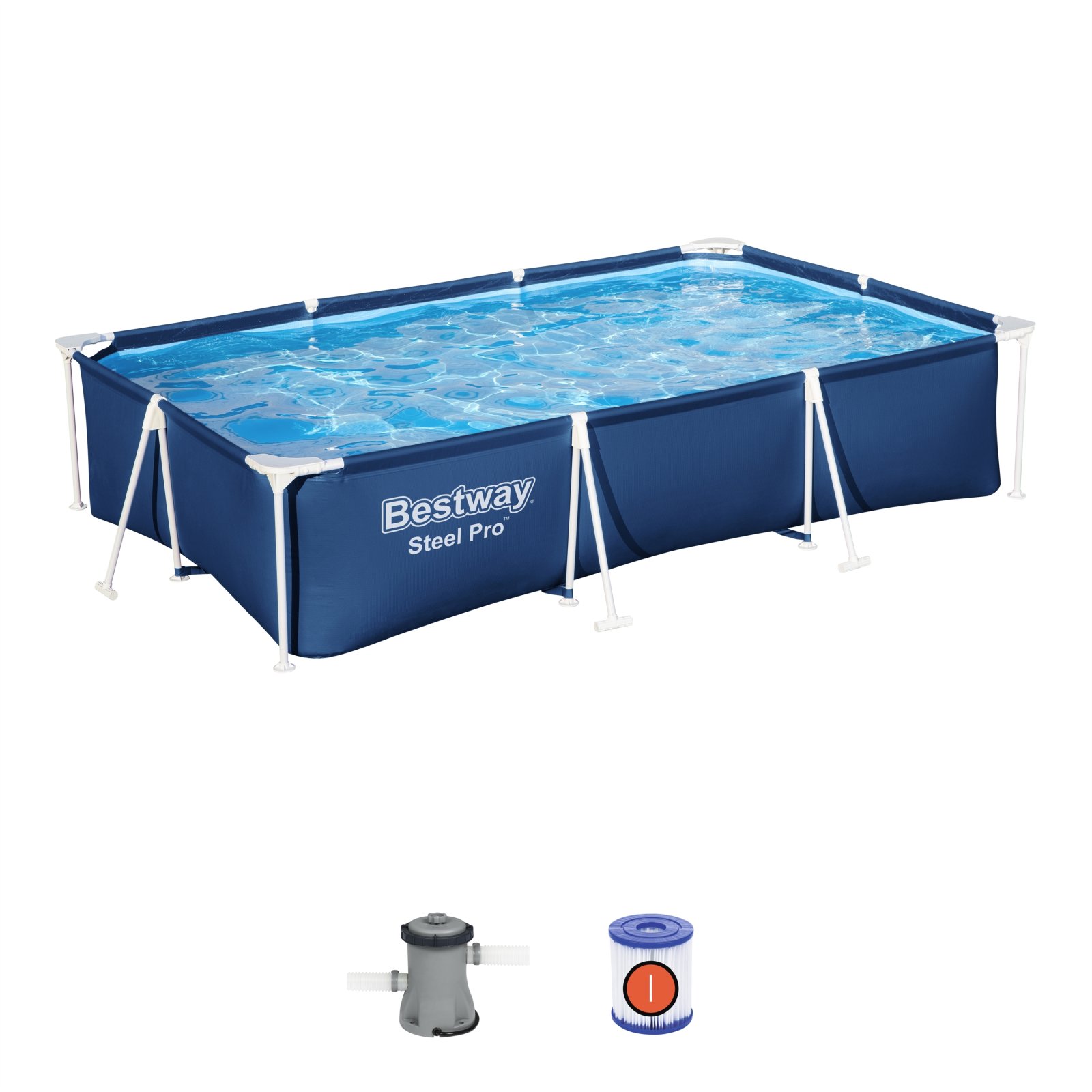Basseini raam 300x201x66cm Deluxe 3 in 1 BESTWAY