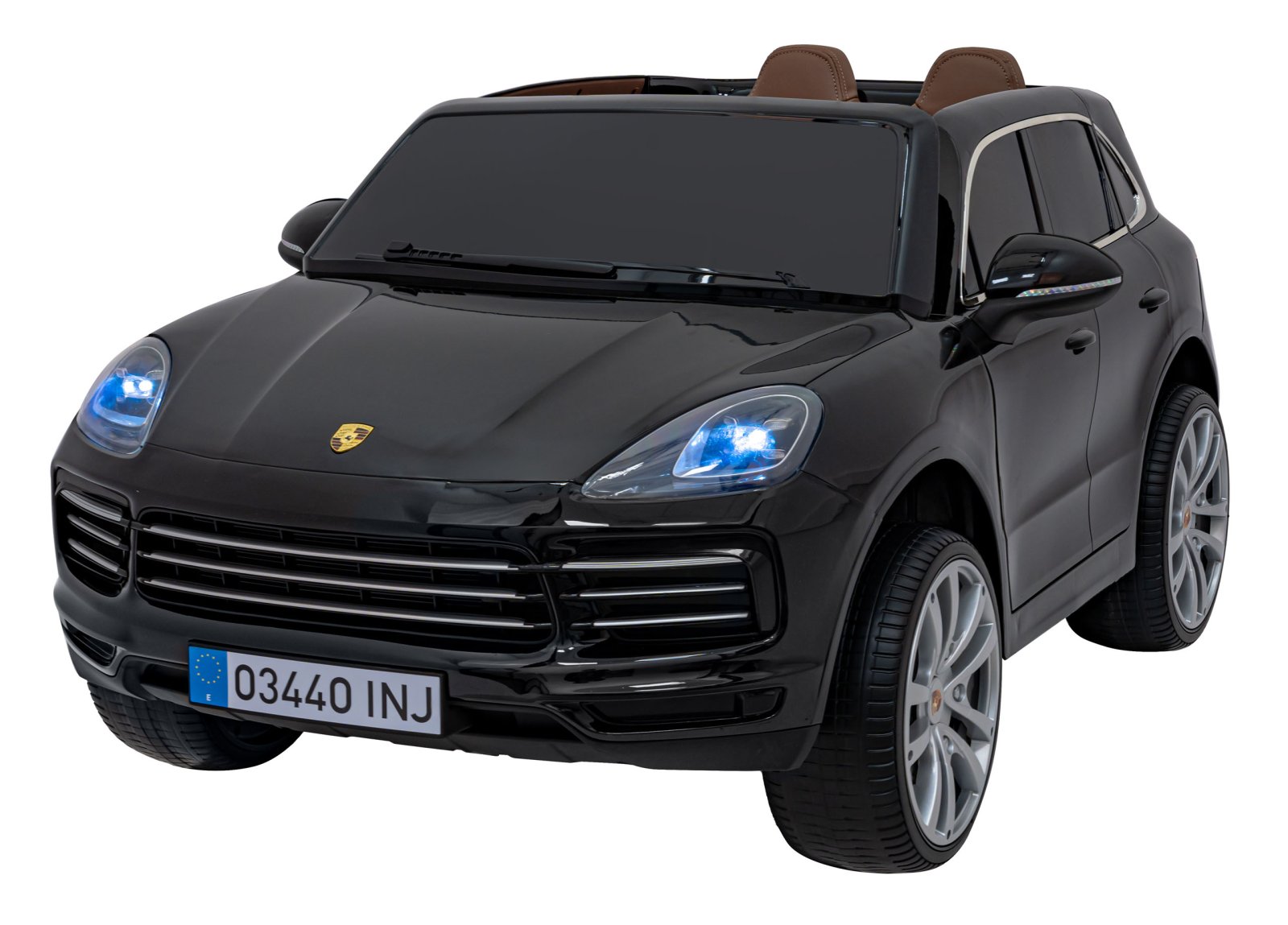 Porsche Cayenne S -ajoneuvo, maalattu mustaksi
