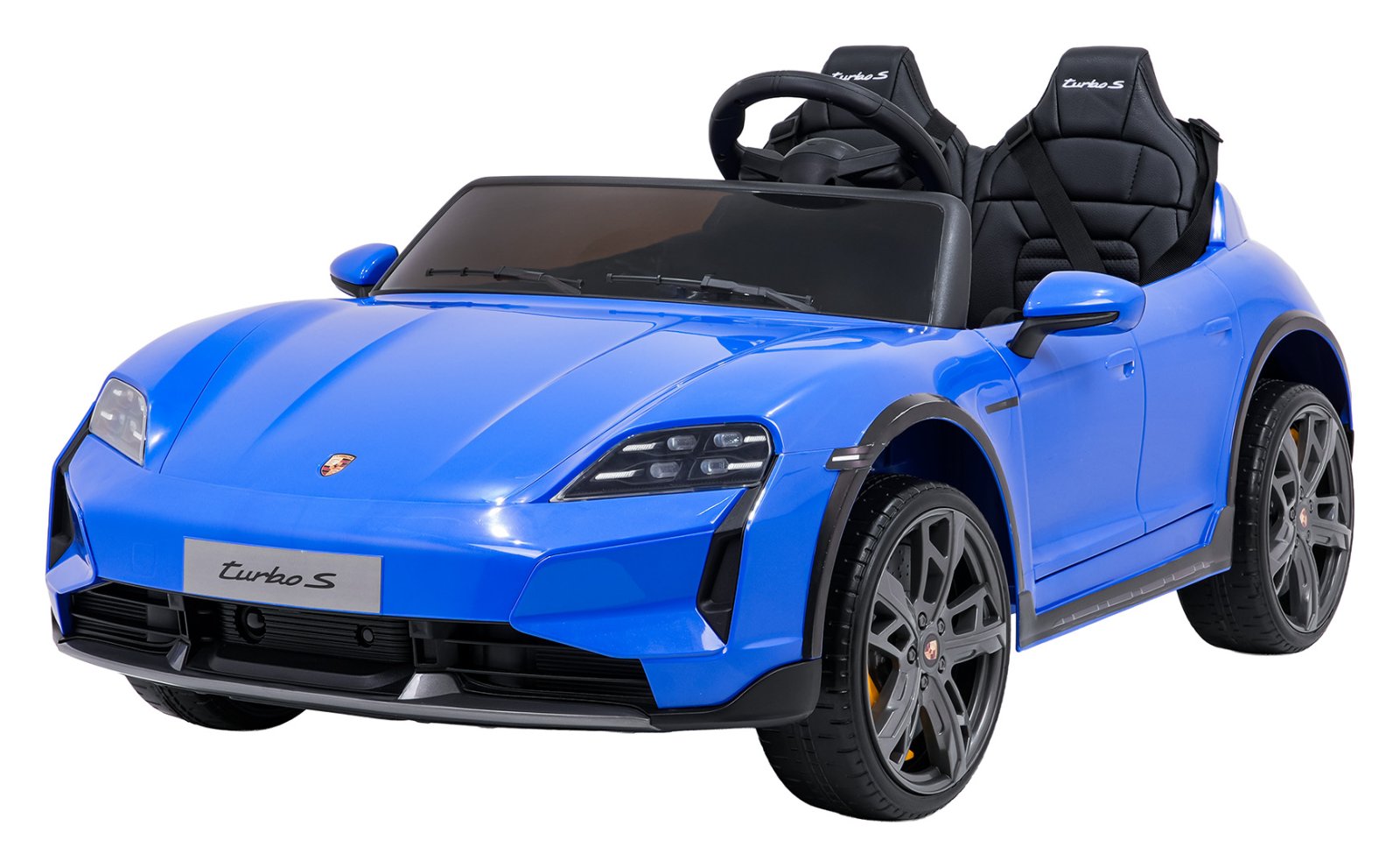 Porsche Taycan Turbo S -ajoneuvo, sininen