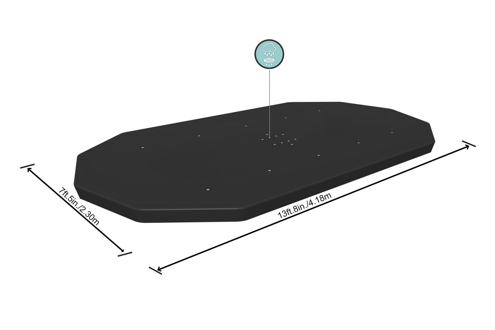 Power Steel basseinikate 427 x 250 cm BESTWAY