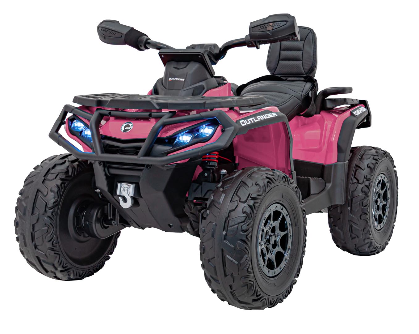 Nelikratas Can Am Outlander ATV roosa