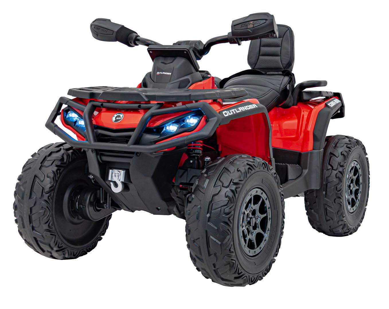 Quad Can Am Outlander ATV puldiga punane
