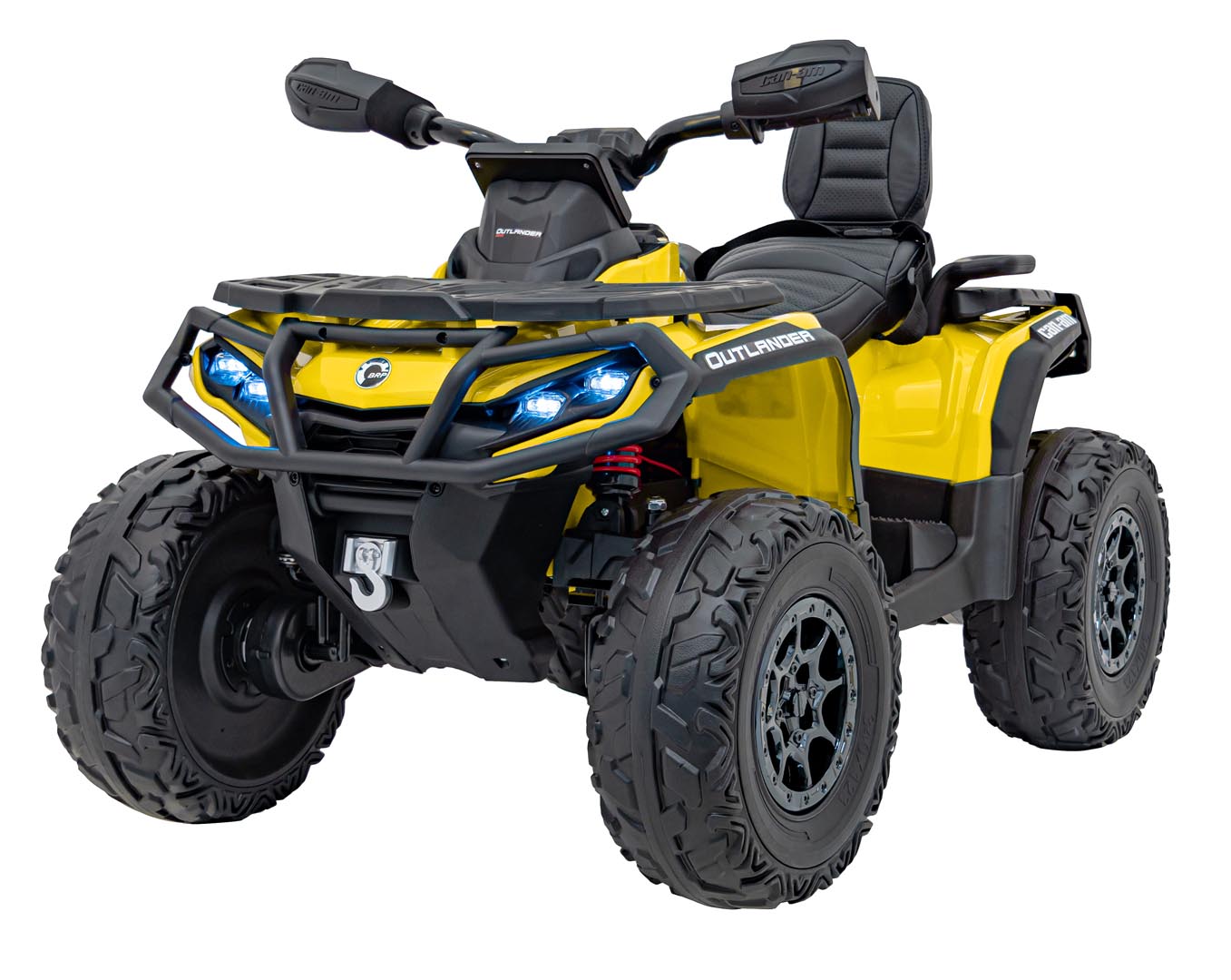 Quad Can Am Outlander ATV puldiga kollane